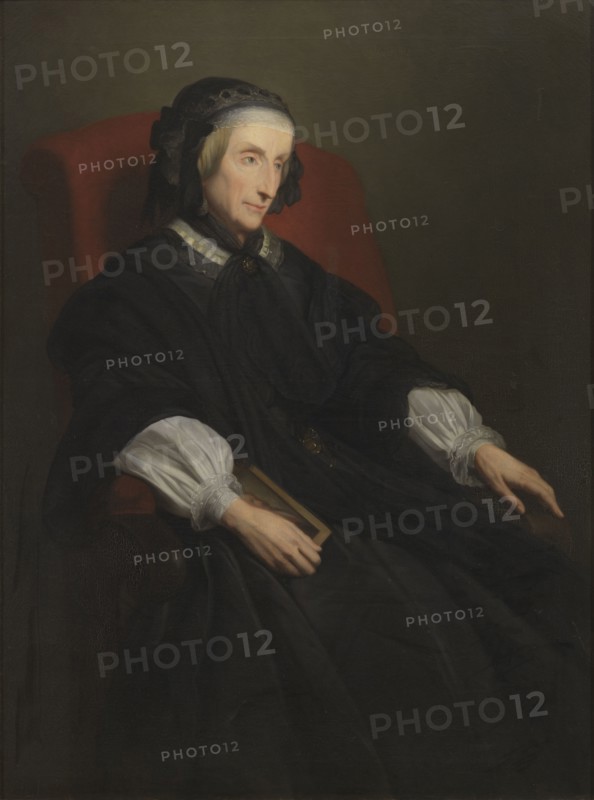 Portrait de la Reine Marie-Amélie en deuil, c.1857. Creator: Workshop of Ary Scheffer.