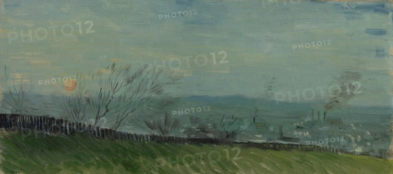 Sunset in Montmartre, 1887. Found in the collection of the Van Gogh Museum, Amsterdam.