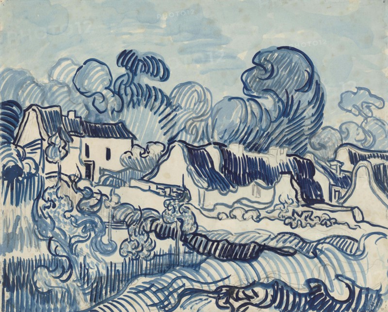 Landscape with Houses, 1890. Found in the collection of the Van Gogh Museum, Amsterdam.