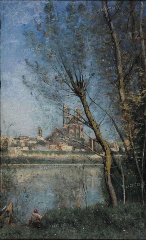 Mantes (le matin), ca 1866. Found in the collection of the Musée des Beaux-Arts, Reims.