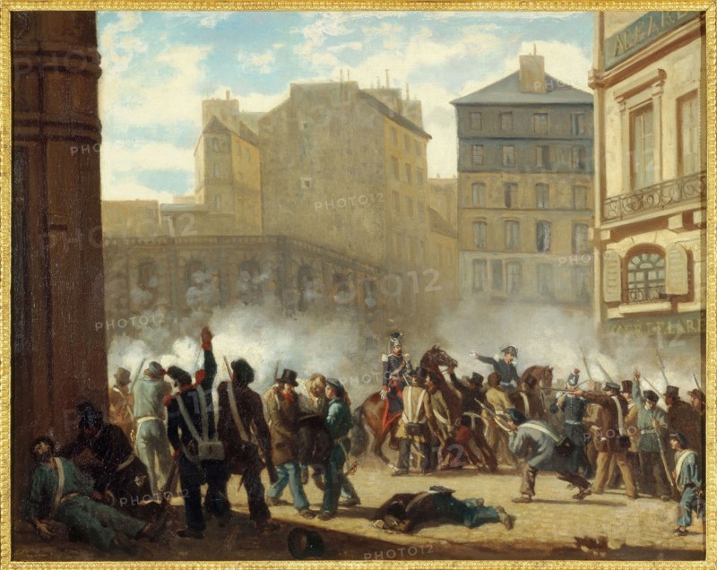 Storming of the water tower, place du Palais-Royal, February 24, 1848. Creator: Unknown.
