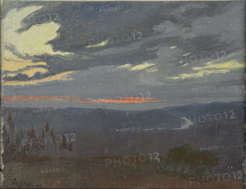 Sunrise over the Arno, 1898. Found in the collection of the Musée des Beaux-Arts, Reims.