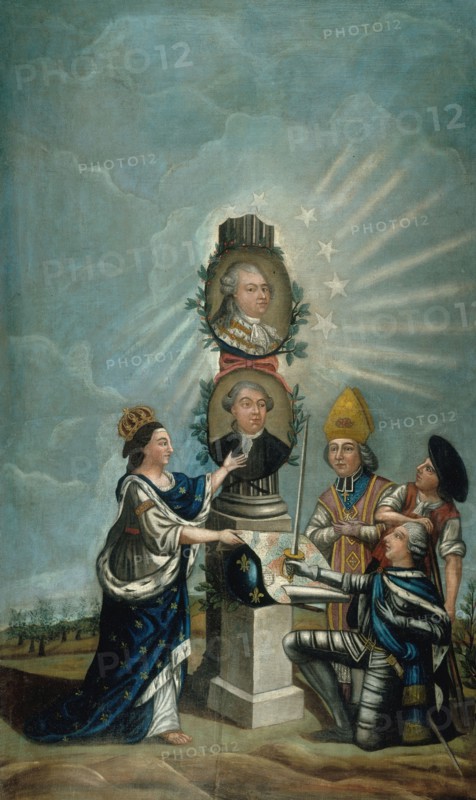 La France reçoit des trois ordres les voeux de toute la Nation.., c1791. Creator: Dubois.