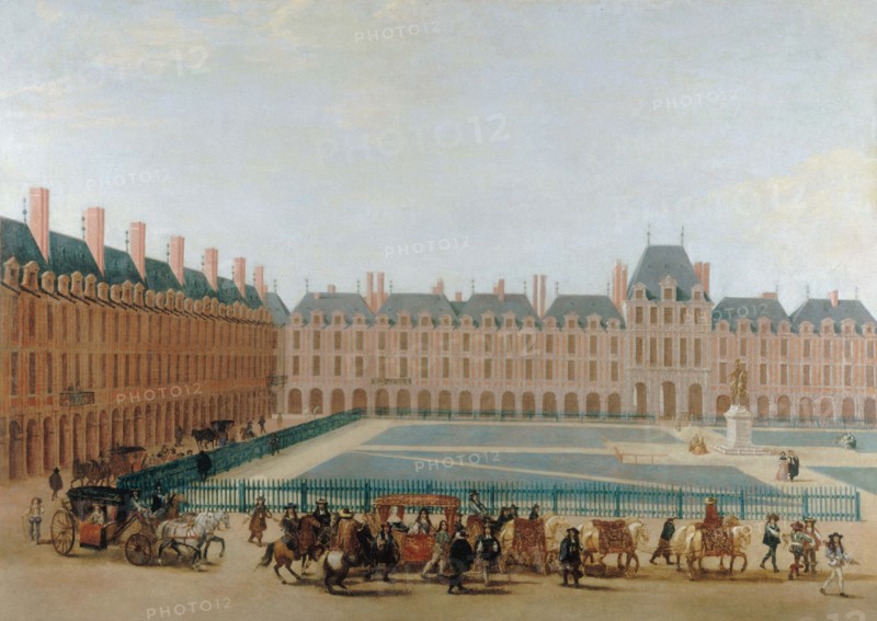 Place Royale, circa 1660; passage of the king's carriage. c1655 — 1665. Creator: Unknown.