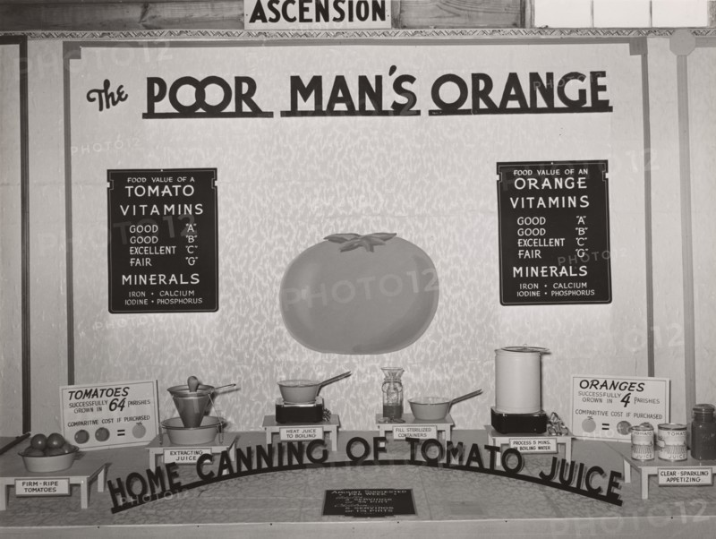 Poster in agricultural exhibit. South Louisana Fair, Donaldsonville, Louisiana,  1938-10.
