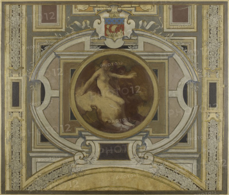 Esquisse pour la galerie des métiers de l'Hôtel de Ville : Electricité, 1890. Electricity.