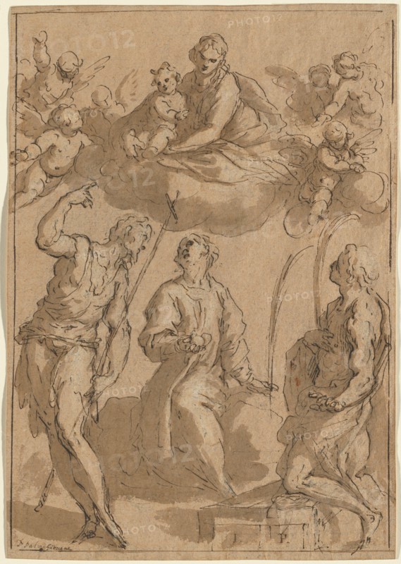 Madonna and Child in Glory with Saints John the Baptist, Stephen, and Lawrence, 1620/1628.