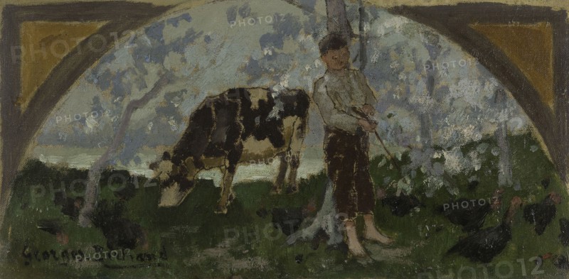 Esquisse pour la salle à manger de l'Hôtel de Ville : La viande de veau, La volaille, 1893.