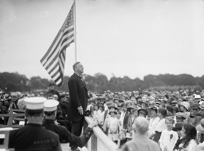 Confederate Reunion - Secretary Daniels Speaking On Registration Day, 1917. Washington, D.C.
