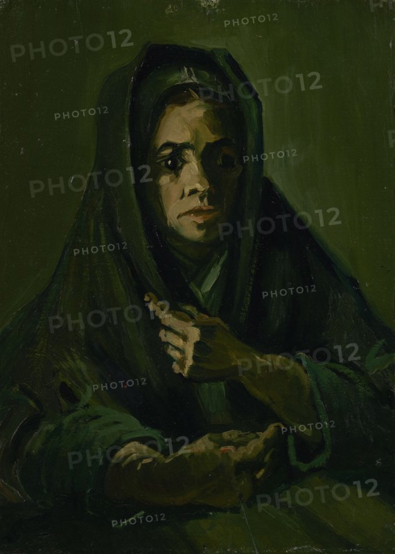 Woman with a Mourning Shawl, 1885. Found in the collection of the Van Gogh Museum, Amsterdam.