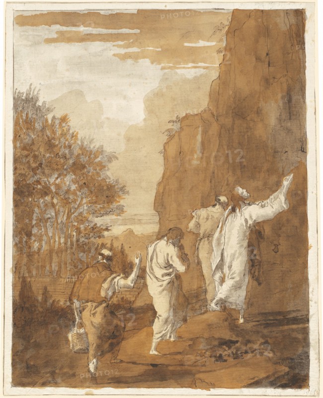 Christ Leading Peter, James, and John to the High Mountain for the Transfiguration, 1785/1795.