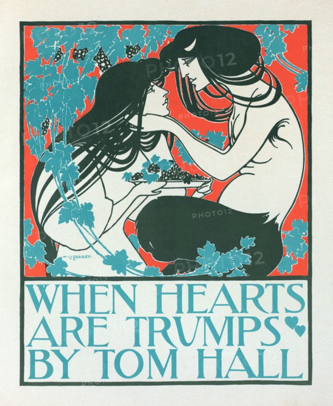 Affiche américaine "When hearts are trumps", c1897. [Publisher: Imprimerie Chaix; Place: Paris]