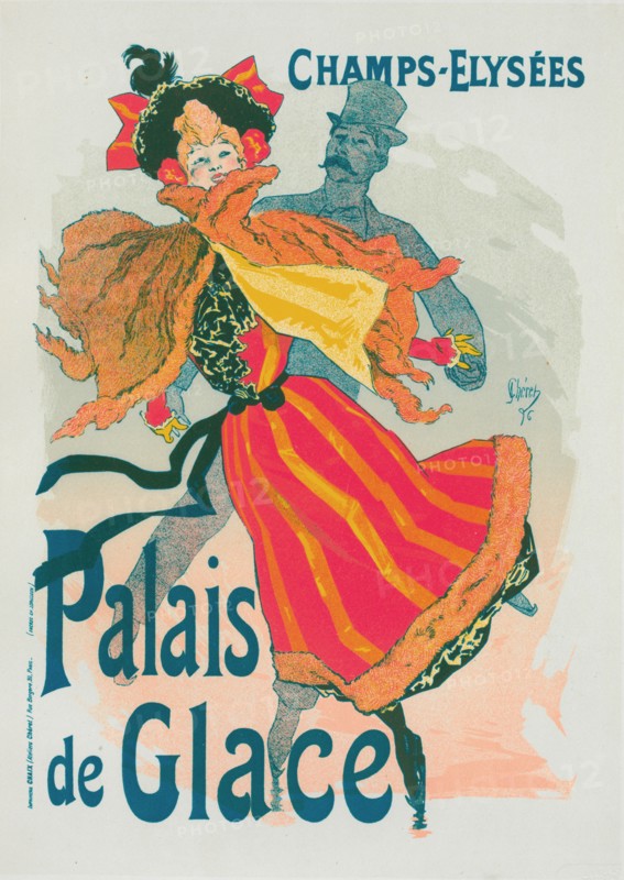 Nouvelle affiche pour le "Palais de Glace"., c1896. [Publisher: Imprimerie Chaix; Place: Paris]