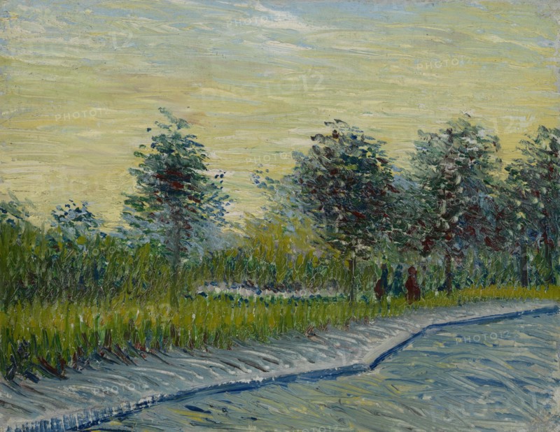 Square Saint-Pierre at Sunset, 1887. Found in the collection of the Van Gogh Museum, Amsterdam.