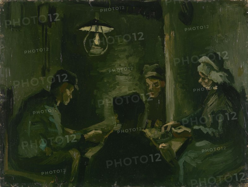 Study for "The Potato Eaters", 1885. Found in the collection of the Van Gogh Museum, Amsterdam.