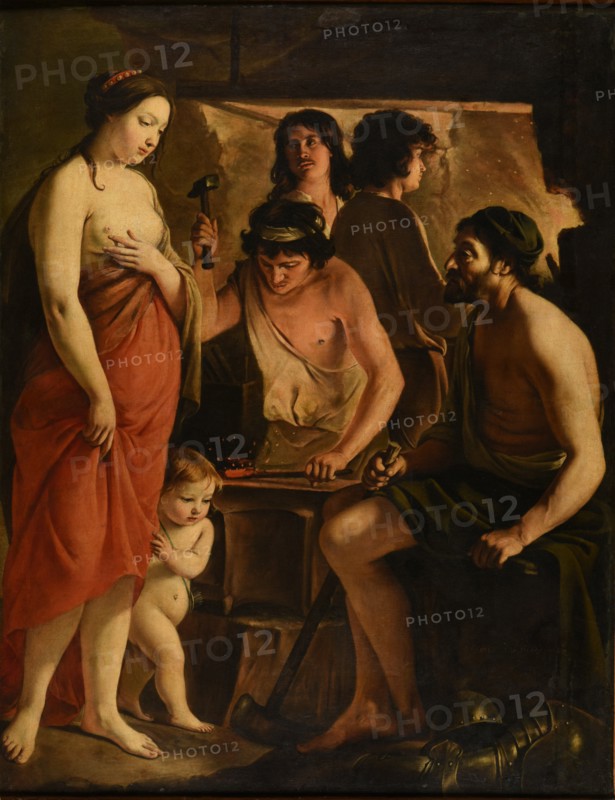 The Visit of Venus to Vulcan, 1641. Found in the collection of the Musée des Beaux-Arts, Reims.