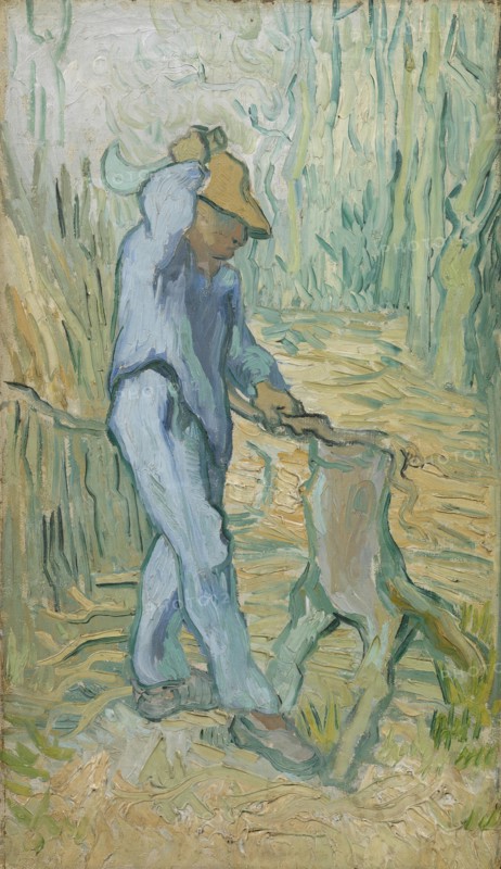 The Woodcutter (after Millet), 1890. Found in the collection of the Van Gogh Museum, Amsterdam.