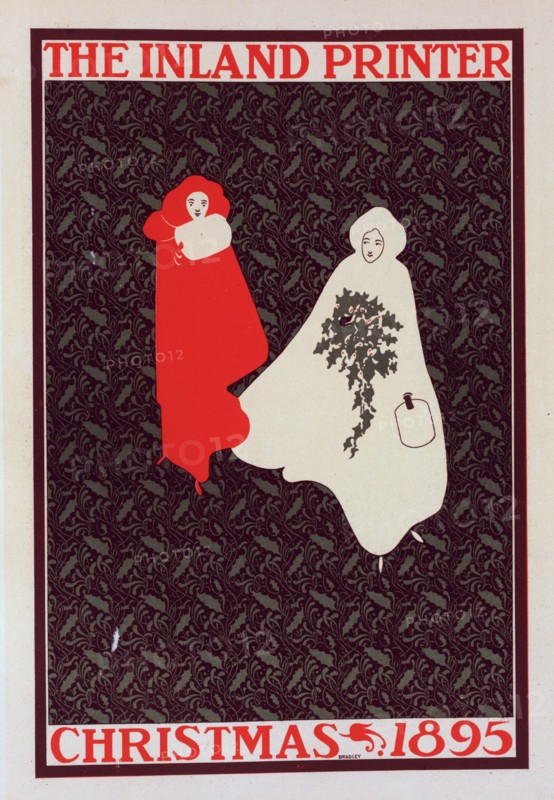Affiche américaine pour l' "Inland Printer" (Christmas 1895), c1899. Creator: William H Bradley.