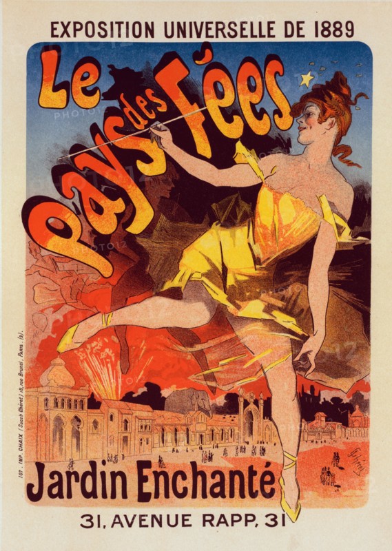 Affiche pour l'Exposition Universelle de 1889 : "Le Pays de Fées", c1899. Creator: Jules Cheret.