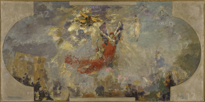 Esquisse pour le Petit Palais, galerie sud : Apothéose (plafond central), between 1906 and 1913.