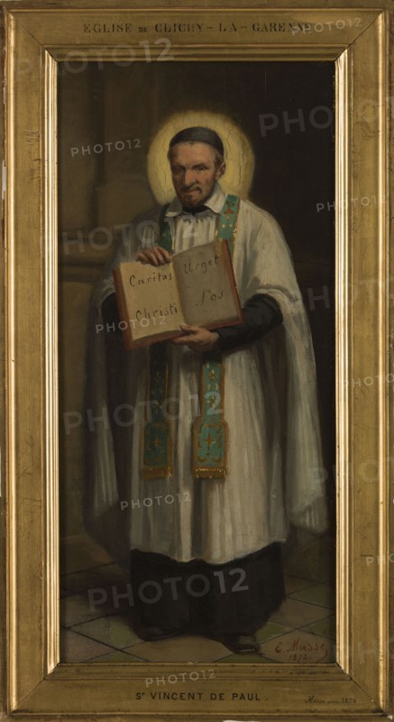 Esquisse pour l'église de Clichy : Saint Vincent de Paul, 1872. Creator: Emmanuel Auguste Massé.