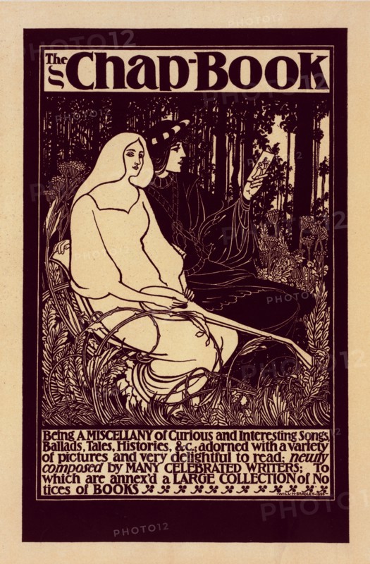 Affiche américaine pour la Revue "The Chap-Book", c1898. [Publisher: Imprimerie Chaix; Place: Paris]
