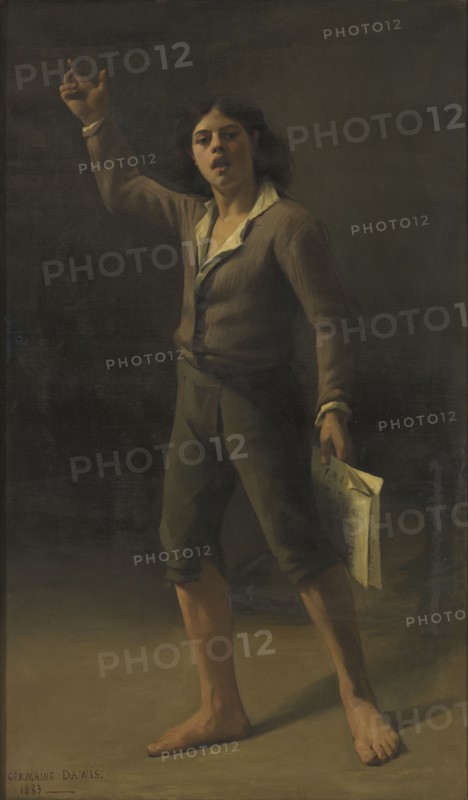 Enfant du peuple criant une victoire - 1793, (1883). Child of the people cries the news of a victory.