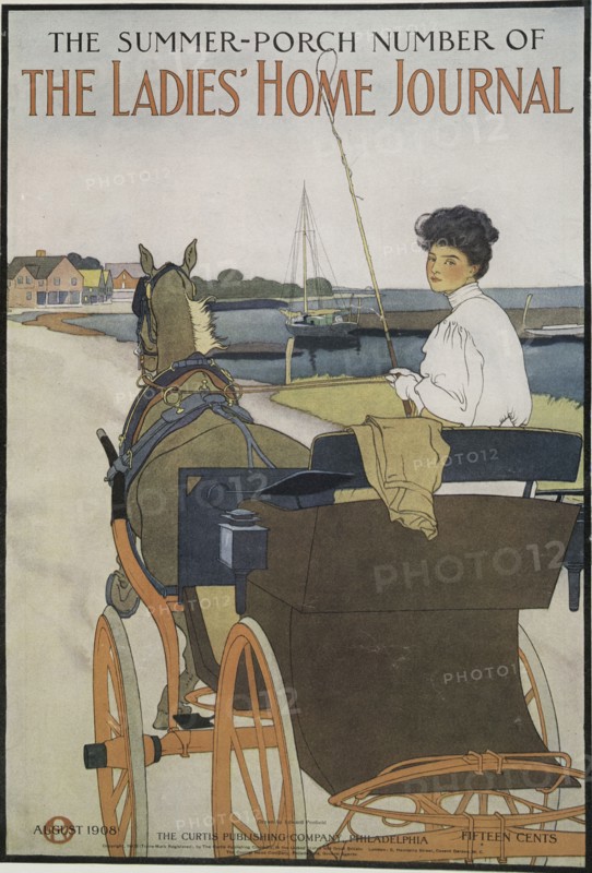 The Summer-Porch Number of The Ladies' Home Journal, August 1908..., c1908. Creator: Edward Penfield.