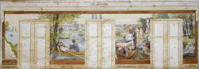 Esquisse pour la mairie de Nogent-sur-Marne : Plaisirs (salle des fêtes), 1889. Creator: Edmond Debon.
