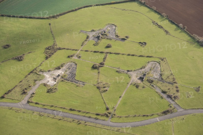Former Thor Missile site at the now disused RAF North Luffenham Airfield, Edith Weston, Rutland, 2020.