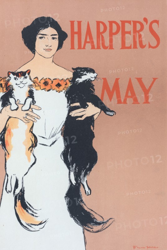 Affiche américaine pour la Revue "Harper's Magazine". Numéro de Mai 1897., c1898. Creator: Edward Penfield.