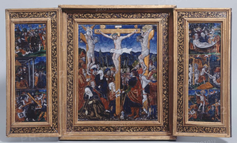The Crucifixion: scenes from the life and passion of Christ, late 15th-early 16th century. Creator: Unknown.