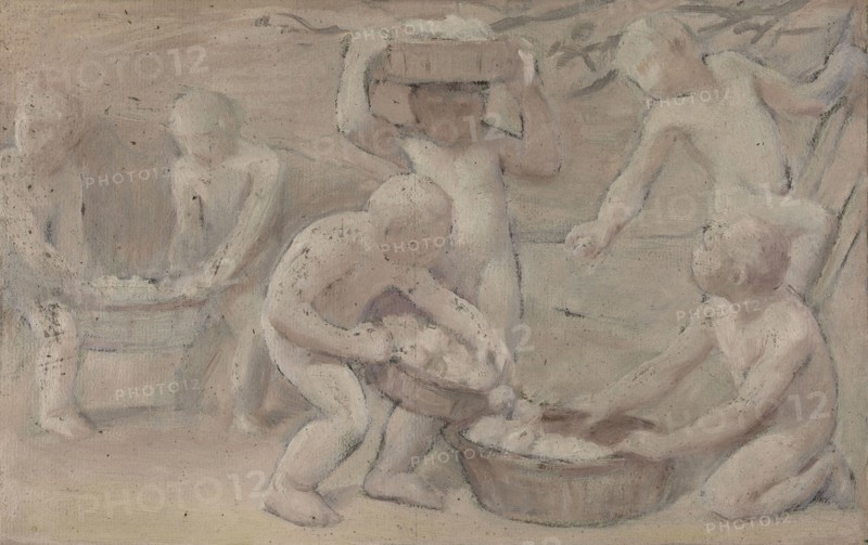 Esquisse pour la salle des fêtes de l'Hôtel de Ville : Fruits, between 1889 and 1895. Creator: Albert Aublet.