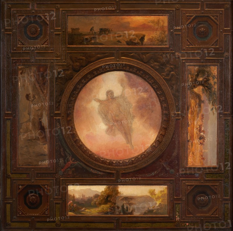 Esquisse pour l'ancien Hôtel de Ville de Paris : Le jour et les quatre saisons, c.1851. Creator: Léon Cogniet.