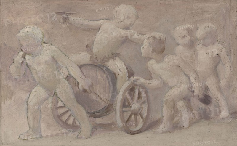 Esquisse pour la salle des fêtes de l'Hôtel de Ville : Boissons, between 1889 and 1895. Creator: Albert Aublet.