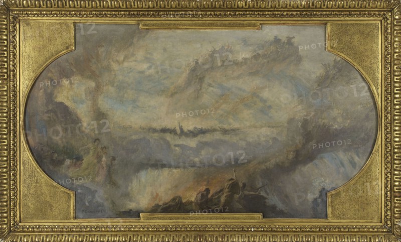 Esquisse pour la galerie nord du Petit Palais : La Révolution française (Plafond), 1912. Creator: Fernand Cormon.