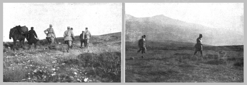 'Le general de Castelnau a Salonique; a travers la plaine et les hauteurs de Macadoine..., 1916. Creator: Unknown.