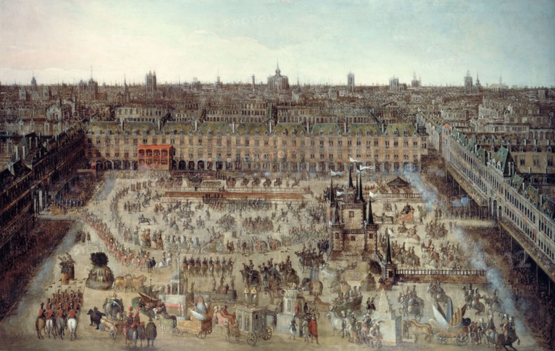 The "Story of the Knights of Glory", grand carrousel given from April 5 to 7, 1612, on occasion... Creator: Unknown.