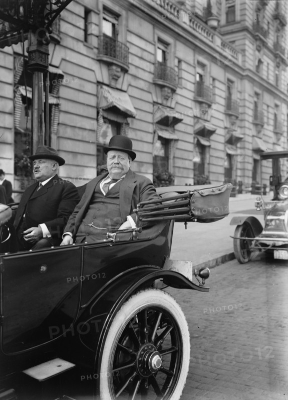 Sir George Reid, Former Australian Premier - Right, with James Oyster, Commr. of D.C., 1912. Creator: Harris & Ewing.