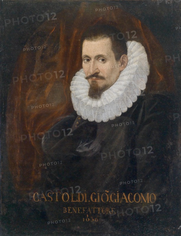 Portrait of the singer and composer Giovanni Giacomo Gastoldi (1553-1609), First Half of 17th cen.. Creator: Anonymous.
