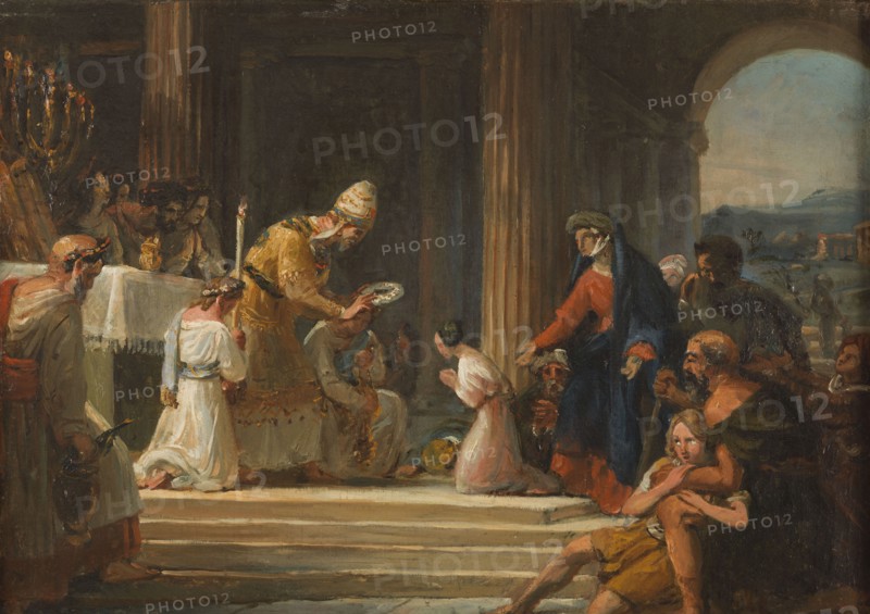 Sketch for the church of Notre-Dame-de-Lorette : Consecration of the Virgin, 1836. Creator: Auguste Jean Baptiste Vinchon.