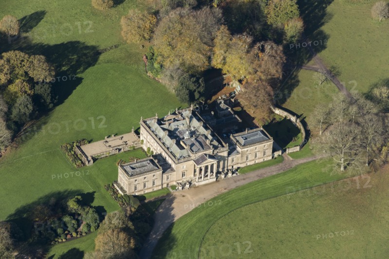 Stourhead, a country house constructed 1721-24 for Henry Hoare in the Palladian style, Wilts, 2017. Creator: Damian Grady.