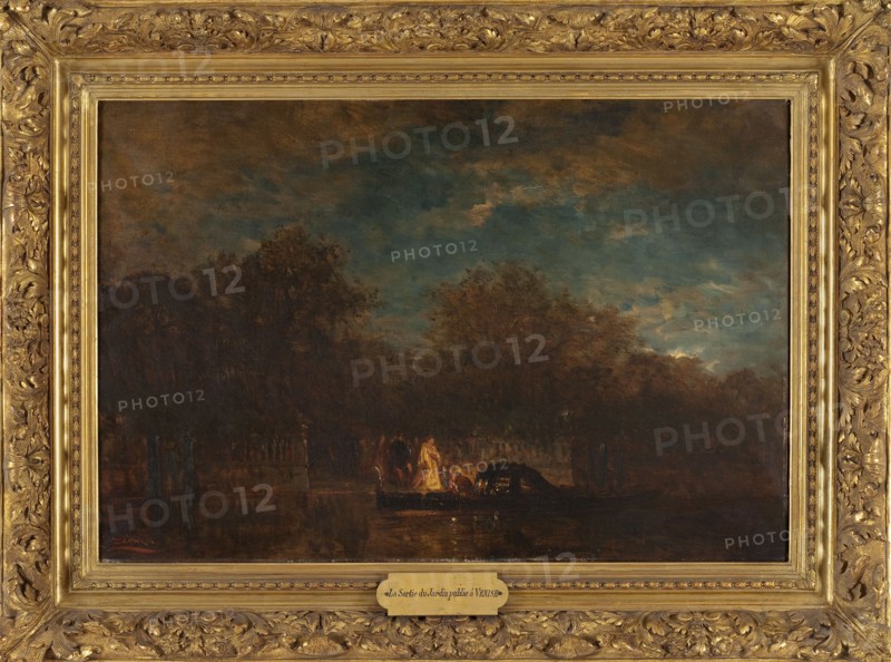 Venise, la sortie du Jardin français au crépuscule, between 1870 and 1890. Creator: Felix Francois Georges Philibert Ziem.