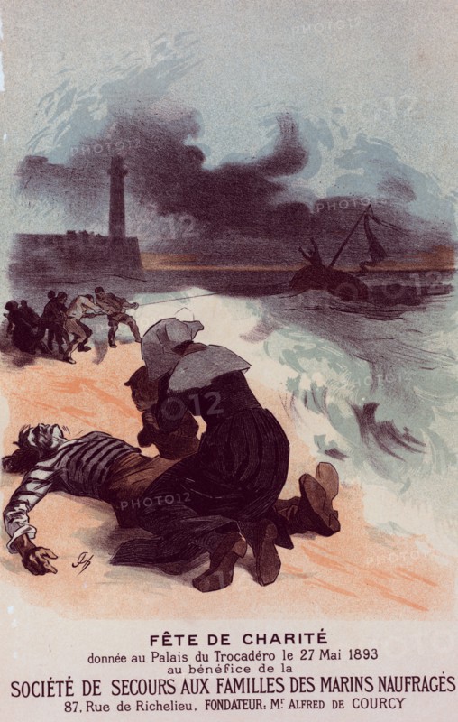 Affiche pour la "Fête de Charité", donnée au Trocadéro au bénéfice de la Société de secours..., c189 Creator: Jules Cheret.