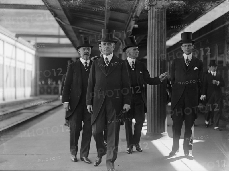 Balfour, Arthur James, M.P, O.M, Head of British Commission To U.S. Awaiting His Arrival..., 1917. Creator: Harris & Ewing.