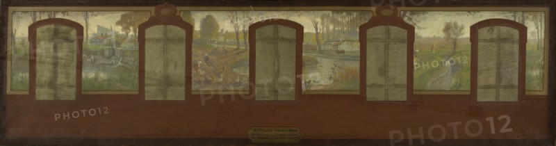 Esquisse pour la mairie de Fresnes : Les bords de la Bièvre. Fresnes. Aux bords de la..., 1905. Creator: Jean Joseph Enders.
