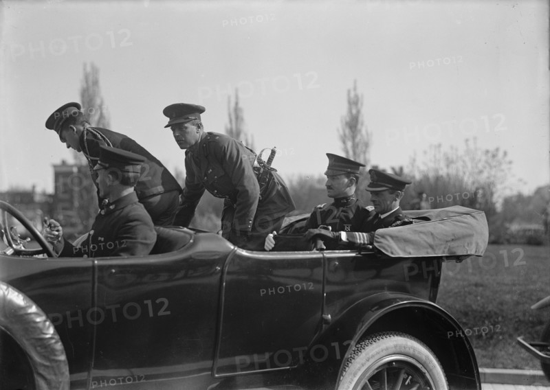 Balfour, Arthur James, M.P, O.M, Head of British Commission To U.S. Arrival At Union Station..., 191 Creator: Harris & Ewing.