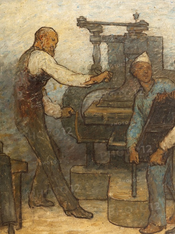 De près ou de loin tous les métiers ont besoin d'être touchés par un reflet de l'art..., 1887. Creator: Edmond Eugene Valton.