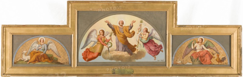 Esquisse pour l'église Saint-Joseph : L'Ange de douceur et de chasteté - Apothéose..., 1870. Creator: Jean-Paul-Etienne Balze.