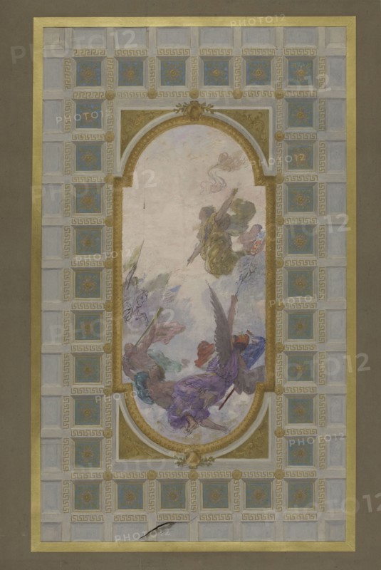 Esquisse pour les salons d'entrée de l'Hôtel de Ville de Paris : Glorification de la Ville..., 1892. Creator: Jules-Jean Ferry.
